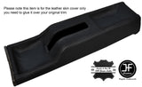 BLACK STITCHING CENTRE CONSOLE LEATHER COVER FITS HILLMAN AVENGER CUSTOM NEW