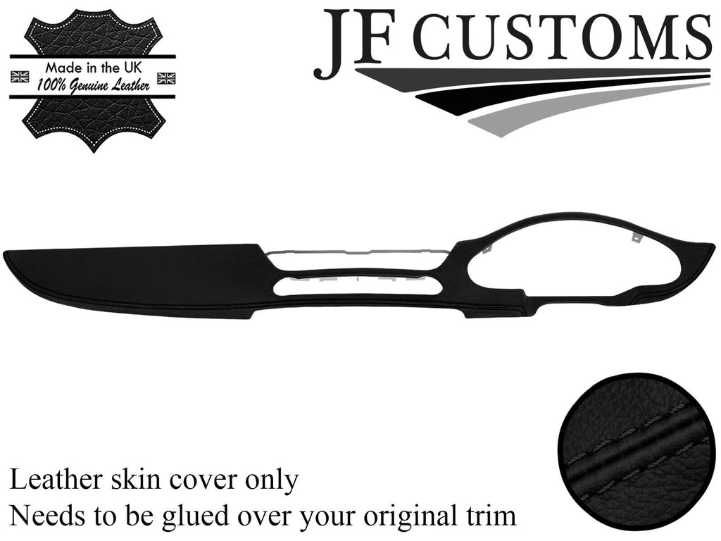 BLACK STITCH LEATHER FRONT DASH DASHBOARD TRIM COVER FOR MERCEDES CLS C219 04-10