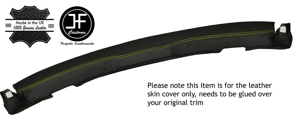 YELLOW STITCH FRONT TOP HEADLINER PANEL LEATHER COVER FITS CORVETTE C6 2005-2013