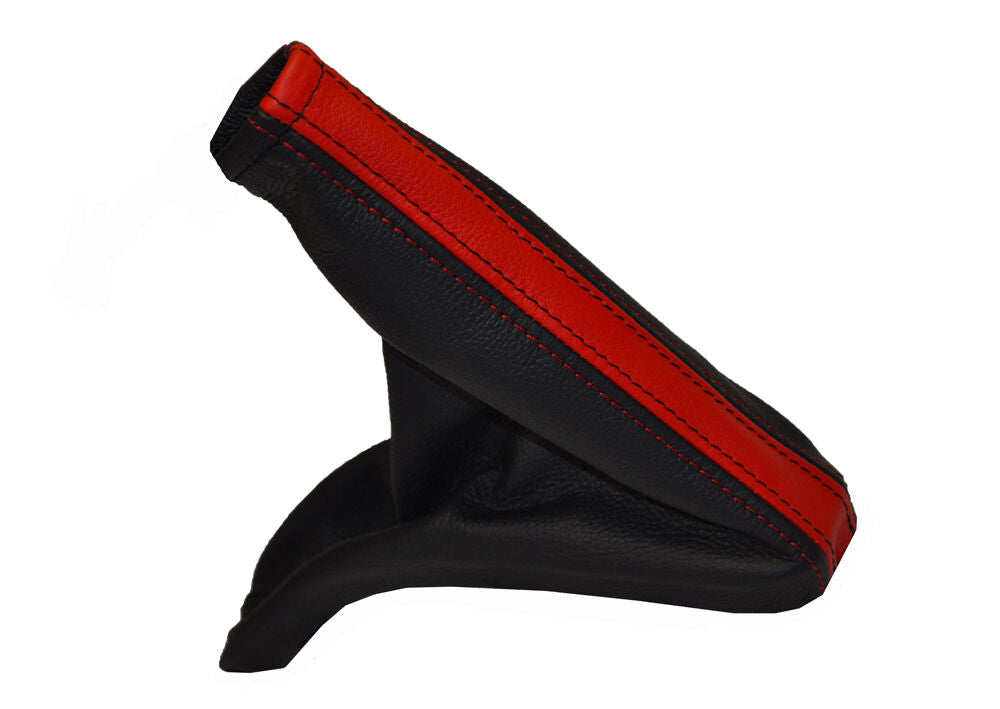 BLACK RED 2 TONE  FITS VAUXHALL OPEL ASTRA MK4 G SXI SRI HANDBRAKE GAITER
