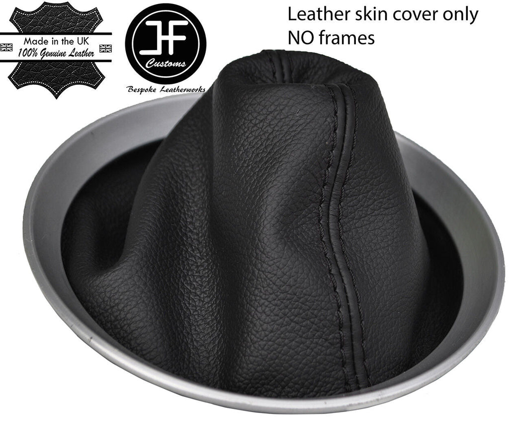 BLACK STITCH TOP GRAIN LEATHER MANUAL GEAR GAITER FITS NISSAN 350Z Z33 02-2009