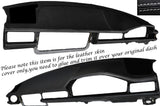 WHITE STITCH DASH DASHBOARD LEATHER SKIN COVER FITS MERCEDES E CLASS W124 83-95