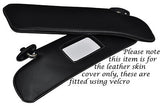 WHITE STITCHING FITS MAZDA MX5 MK2 & 2.5 MIATA 98-05 2X SUN VISORS COVERS