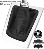 BLACK STITCHING REAL LEATHER GEAR GAITER FITS FORD FOCUS 2011-2015 CUSTOM NEW