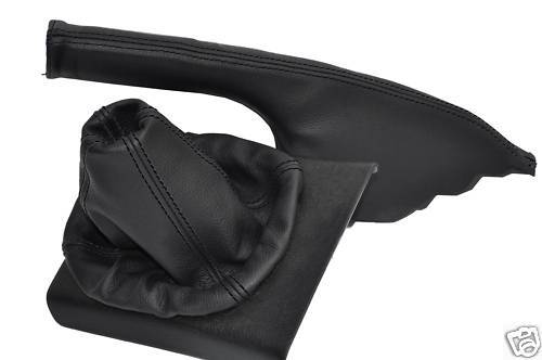 FITS VW PASSAT B4 1993-1997 GEAR & HANDBRAKE GAITER blackLEATHER CUSTOM NEW