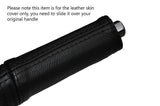 BLACK STITCH E BRAKE HANDLE LEATHER SKIN COVER FITS TOYOTA SCION FR-S 12-15