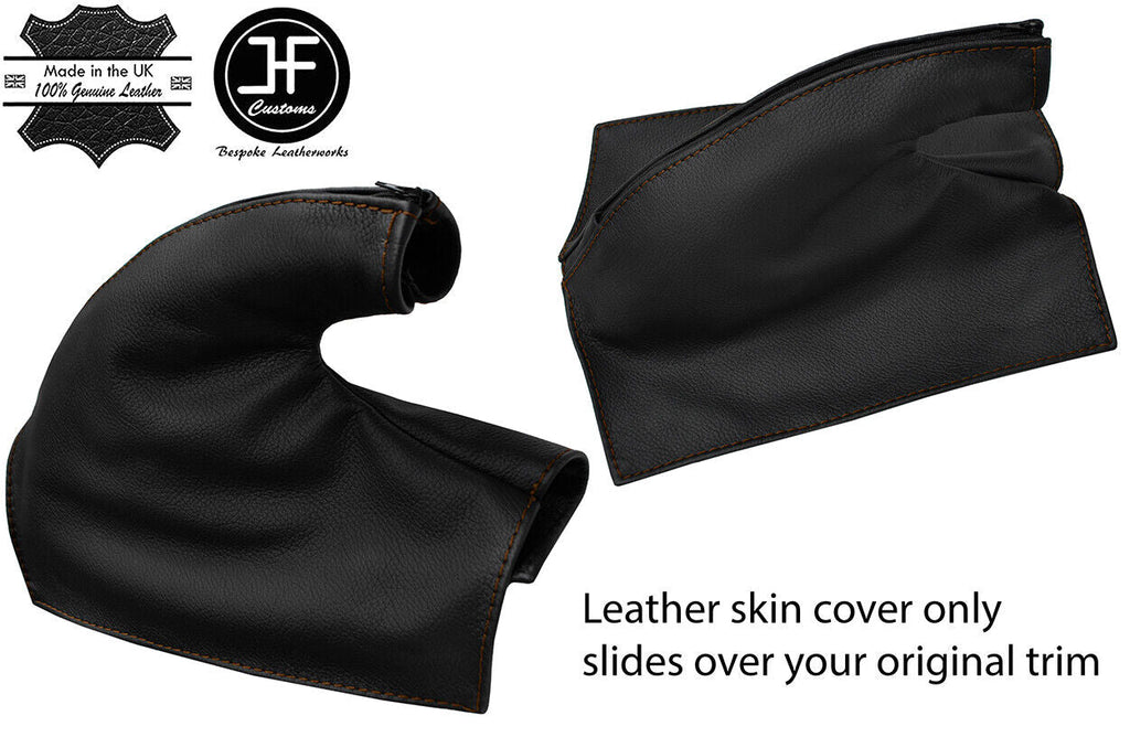 BROWN STITCH REAL LEATHER HANDBRAKE GAITER FOR WOLSELEY 10 1930s CLASSIC