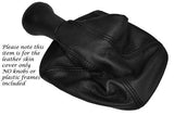 BLACK STITCHING FITS SEAT INCA 1995-2003 LEATHER GEAR GAITER ONLY CUSTOM NEW