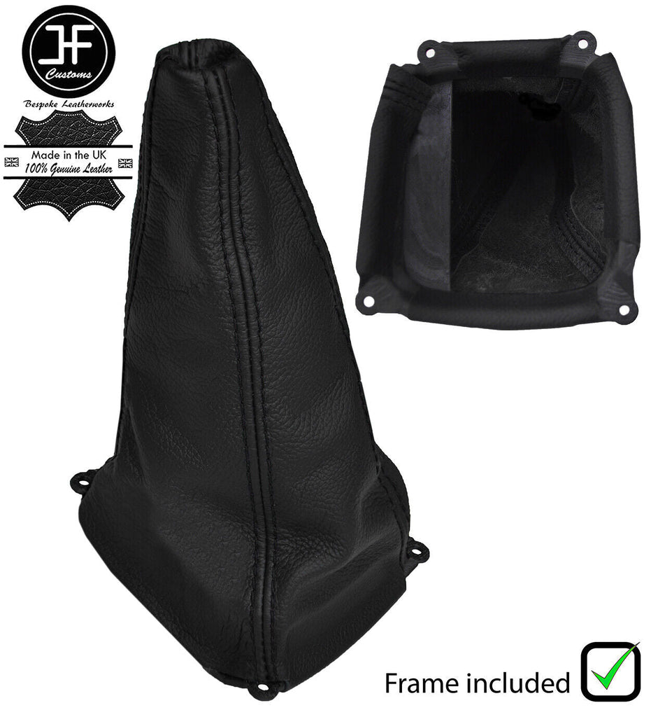 BLACK STITCH LEATHER MANUAL GEAR+PLASTIC FRAME FITS HONDA CRV CR-V 1995-2001