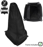 BLACK STITCH LEATHER MANUAL GEAR+PLASTIC FRAME FITS HONDA CRV CR-V 1995-2001