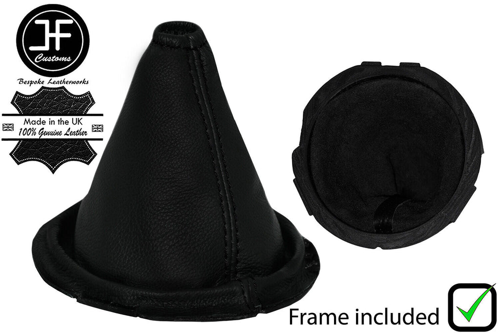 BLACK STITCH LEATHER MANUAL GEAR SHIFT BOOT+PLASTIC FRAME FITS SCION TC 11-16