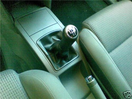 FITS VW POLO MK3 MK4 GTI TDI COVER SHIFT BOOT BLACK LEATHER CUSTOM NEW