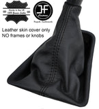 BLACK STITCH TOP GRAIN LEATHER MANUAL GEAR GAITER FITS RENAULT LAGUNA 2001-2007