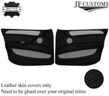 BLACK STITCH LEATHER 4X FRONT REAR DOOR CARD COVERS FOR BMW X6 E71 E72 07-14