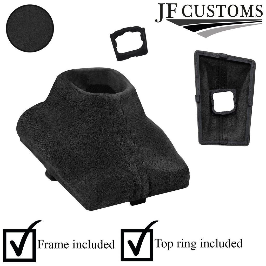 BLACK SUEDE AUTOMATIC GEAR GAITER+PLASTIC FRAME FOR AUDI A7 18-22 CUSTOM NEW
