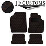 ORANGE RED DIAMOND STITCH VINYL 4XTAILORED FLOOR CARPET FOR VW CORRADO 98-05 JF1
