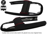 RED STITCH GEAR SURROUND NAPPA LTHR SUEDE COVER FOR PORSCHE CARRERA 911 997