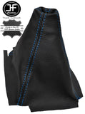 BLUE STITCH MANUAL LEATHER GEAR GAITER FITS HONDA CIVIC 3 DOOR COUPE 1995-2000