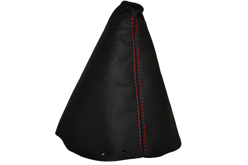 RED DOUBLE STITCH FITS NISSAN  QASHQAI GEAR GAITER LEATHER 2006-2013 CUSTOM NEW