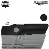 D RED STITCH LEATHER 2X FRONT DOOR CARD TRIM COVER FOR RANGE ROVER L494 13-21