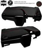 RED STITCHING TOP DASH DASHBOARD LEATHER COVER FITS FIAT GRANDE PUNTO 06-10