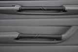 FITS FIAT PUNTO MK1 grey stitch 2X LEATHER DOOR HANDLE COVERS CUSTOM NEW
