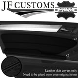 BLACK STITCH LEATHER 4X DOOR TRIM ARMREST COVER FOR MERCEDES ML W164 05-11