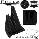 WHITE STITCH TOP-GRAIN LEATHER GEAR + METAL FRAME FITS NISSAN NAVARA D21 D22