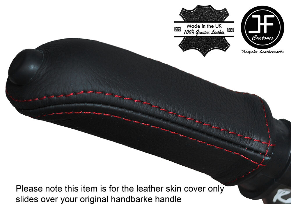 RED STITCHING HANDBRAKE HANDLE LEATHER COVER FITS FORD RANGER 2012-2016