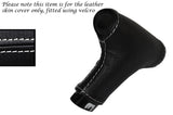 WHITE STITCH AUTOMATIC AUTO LEATHER GEAR KNOB SKIN COVER FITS PORSCHE 928 78-95