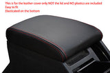 red stitch FITS SKODA SUPERB 02-08 LEATHER ARMREST COVER ONLY CUSTOM NEW