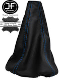 BLUE STITCHING REAL LEATHER GEAR GAITER COVER FITS FIAT PUNTO II MK2 1999-2005
