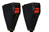 YELLOW STITCHING FITS ALFA ROMEO GTV6 GTV 6 2X SEAT BELT STALK LEATHER COVERS