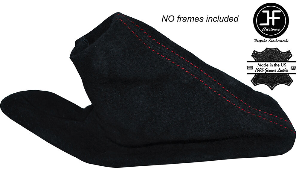RED STITCHING SUEDE SKIN HANDBRAKE GAITER FITS BMW X1 E84 2009-2015 CUSTOM NEW