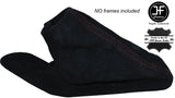 RED STITCHING SUEDE SKIN HANDBRAKE GAITER FITS BMW X1 E84 2009-2015 CUSTOM NEW