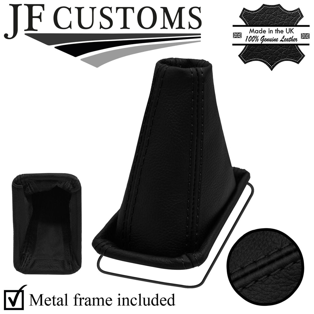 BLACK STITCH LEATHER AUTOMATIC GEAR+METAL FRAME FOR LAND ROVER FREELANDER 98-02