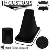 BLACK STITCH LEATHER AUTOMATIC GEAR+METAL FRAME FOR LAND ROVER FREELANDER 98-02