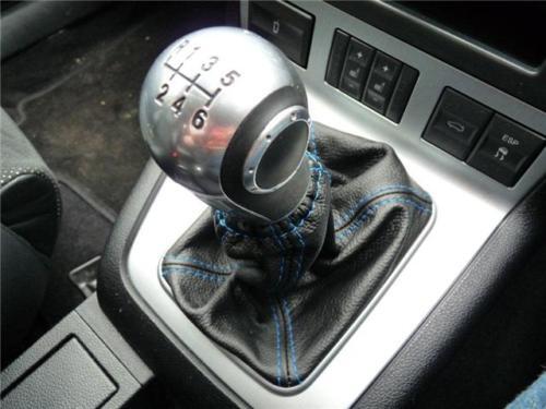 FITS FORD MONDEO Mk3 03-2006 GAITER LEATHER R BLUE STITCH CUSTOM NEW MADE IN UK