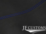 ROYAL BLUE STITCH DARK GREY SUEDE HEADLINER COVER FITS AUDI TT MK3 15-19