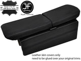 BLACK DOUBLE STITCH DUAL ARMREST LID&CONSOLE SIDE LEATHER COVERS FITS HONDA NSX