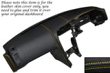 YELLOW STITCH DASH DASHBOARD LEATHER COVER FITS NISSAN SKYLINE GTS GTR R33 93-98