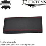 FITS MAZDA MX5  MIATA LEATHER ARMREST PAD COVER LID RED STITCH CUSTOM NEW