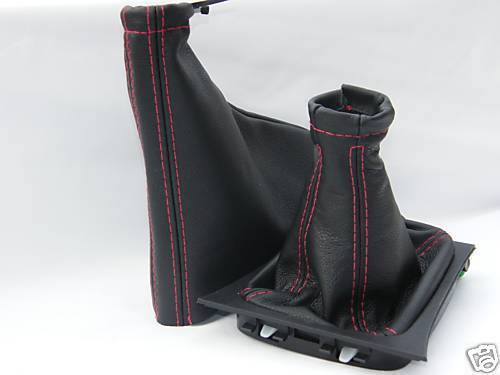 FITS VAUXHALL CORSA C LEATHER GEAR  HANDBRAKE GAITER BLACK CUSTOM NEW MADE IN UK