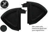 BLACK STICH 2X CARBON VINYL END DASH SIDE TRIM COVER FOR SMART FORTWO 451 07-14