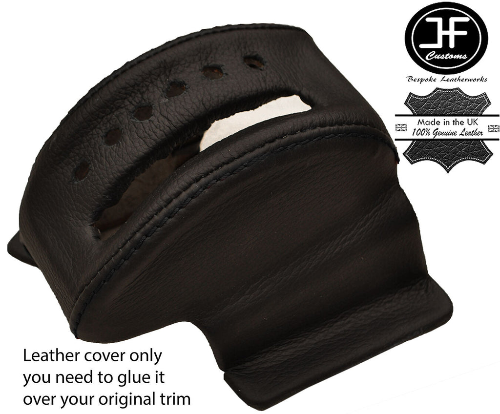BLACK STITCH AUTOMATIC GEAR SELECTOR LEATHER COVER FITS JAGUAR E TYPE SERIES 3