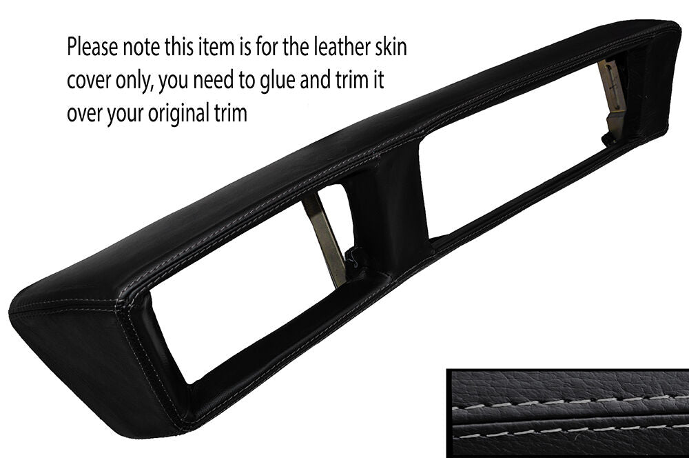 GREY STITCH UPPER DASH DASHBOARD TRIM LEATHER SKIN COVER FITS ALFA ROMEO 75