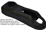 YELLOW STITCH FITS  BMW MINI ONE COOPER S R50 R53 01-06 CENTRE CONSOLE COVER