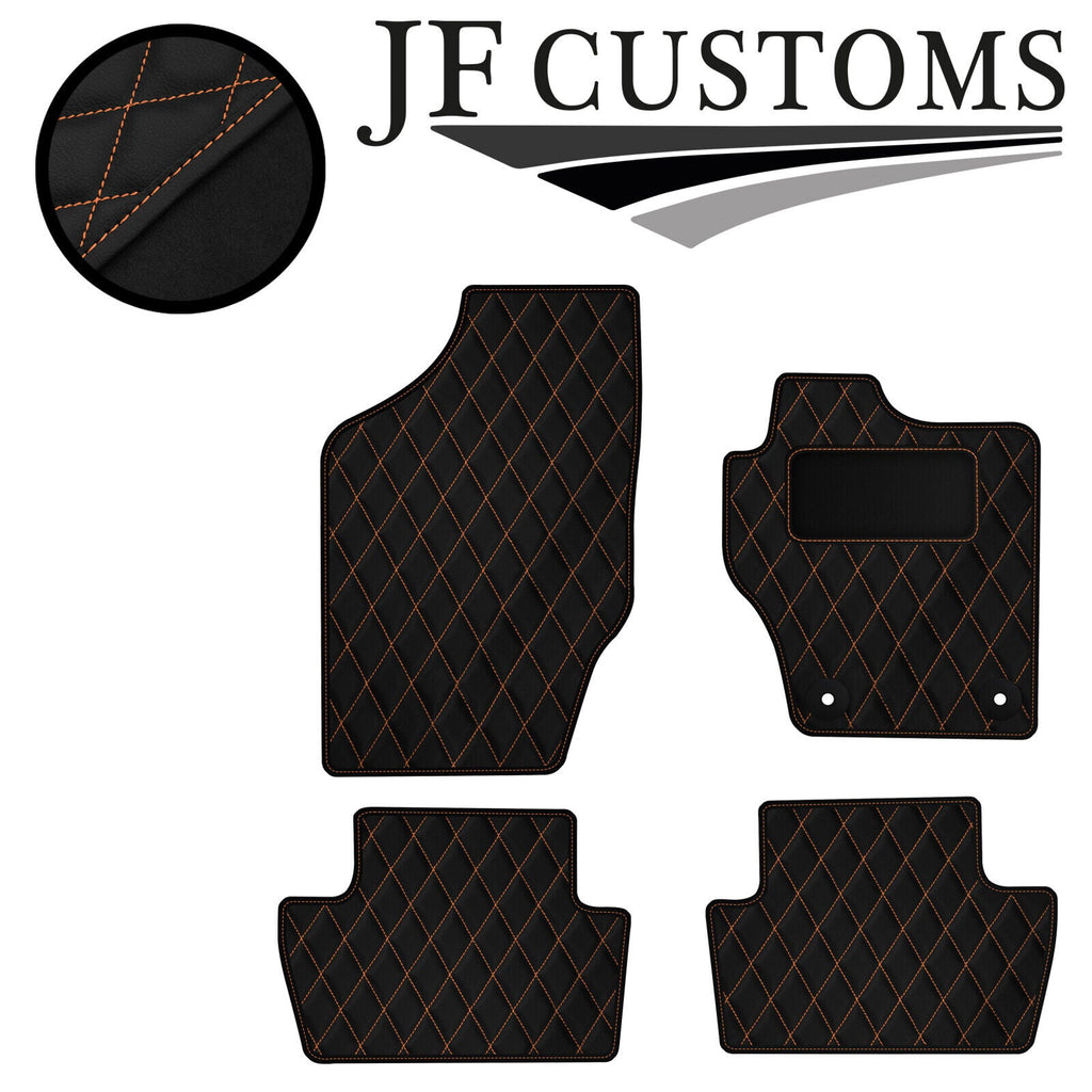 BEIGE DIAMOND STITCH VINYL 4X TAILORED FLOOR CARPETS FOR CITROEN DS4 10-18 JF1