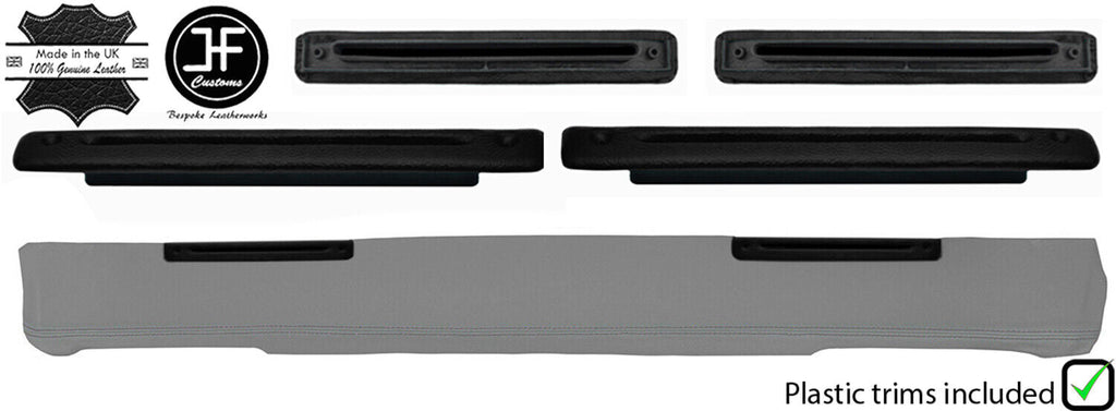 BLACK DASH DASHBOARD 2X LEATHER AIR VENTS PLASTIC TRIM FITS LAND ROVER SERIES 3