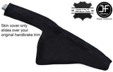 BLACK STITCHING REAL SUEDE HANDBRAKE GAITER FITS HONDA CIVIC TYPE R S 2006-2011